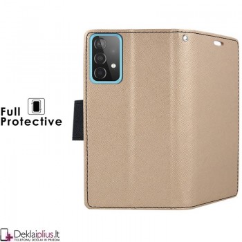 Telone fancy dėklas su skyreliais - auksinės spalvos (telefonui Samsung A52/A52 5G/A52S 5G) Telone fancy dėklas su skyreliais - auksinės spalvos (telefonui Samsung A52/A52 5G/A52S 5G)